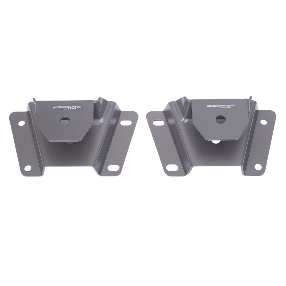 4 Lowering Rear Hanger Shackle Kit compatible for Ford F150 1997-2003 Powder Coat