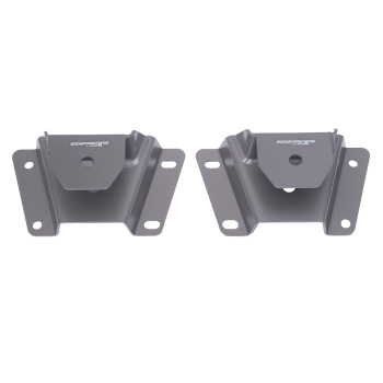 4 Lowering Rear Hanger Shackle Kit compatible for Ford F150 1997-2003 Powder Coat