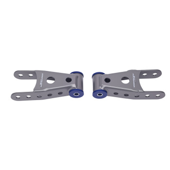 4 Lowering Rear Hanger Shackle Kit compatible for Ford F150 1997-2003 Powder Coat