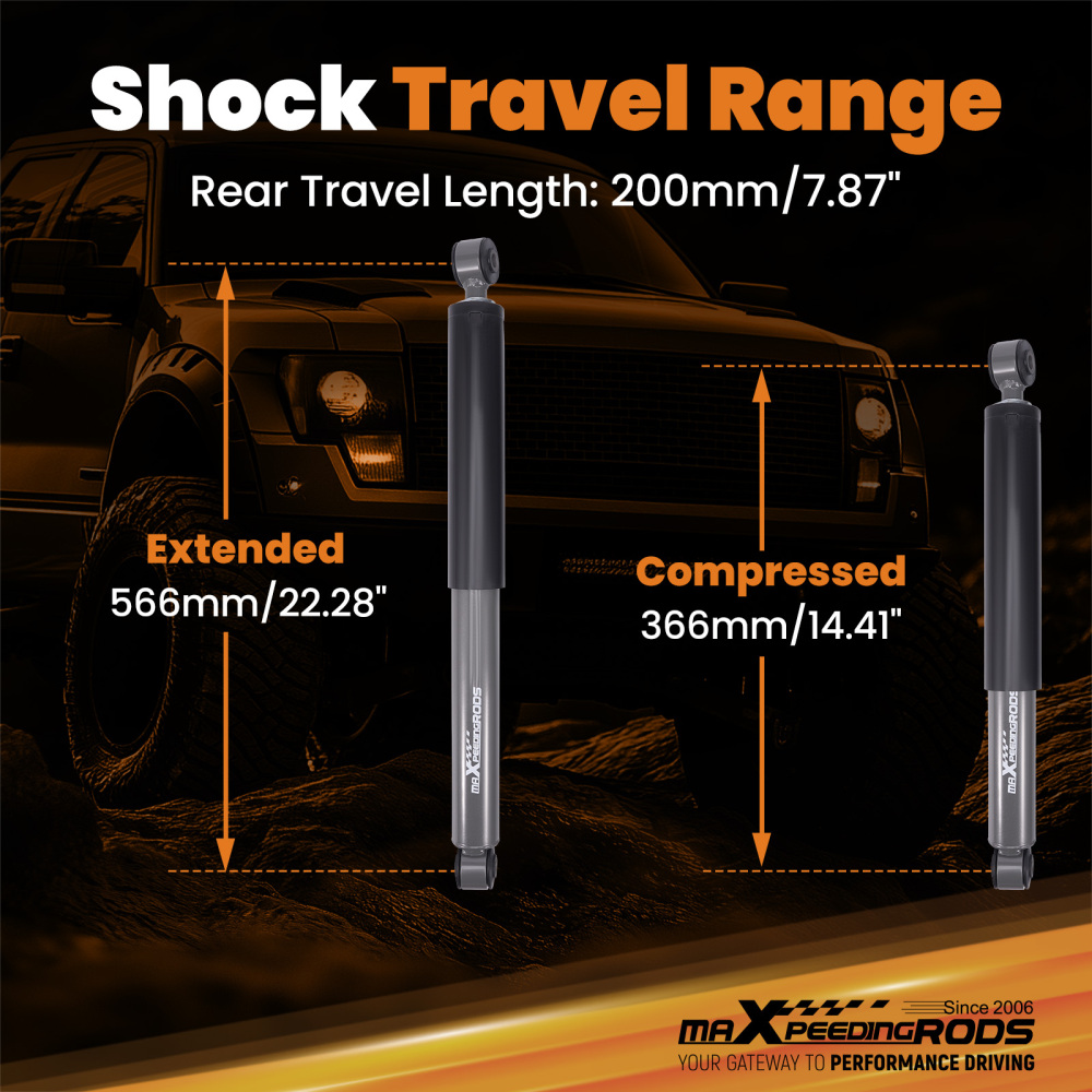 maXpeedingrods Lowering Shock Compatible for Ford F150 04-14