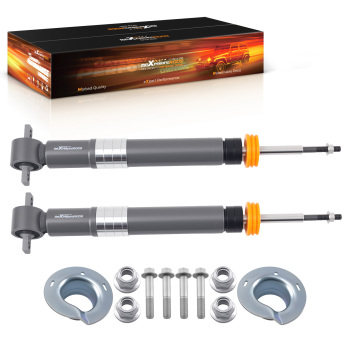 Front Adjustable Drop Shock compatible for Ford F-150 2WD 2021-2025 Lowering 0-3.5