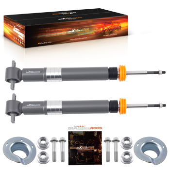 Front Adjustable Drop Shock compatible for Ford F-150 2WD 2021-2025 Lowering 0-3.5