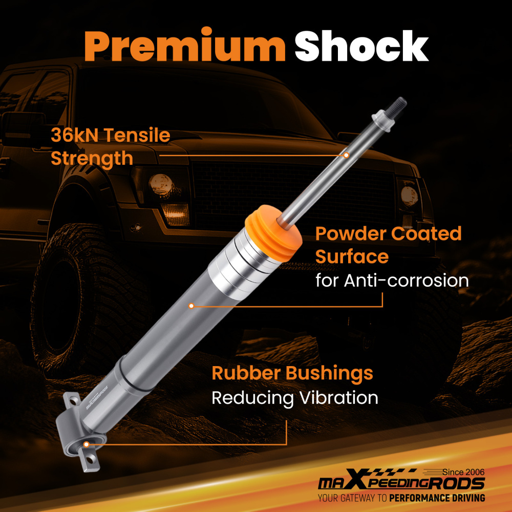 Adjustable Front Lowering Strut compatible for Ford F150 4WD 2021-2025 1-3.5 In Drop