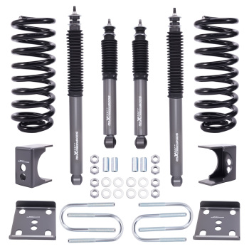 Adjustable Lowering Kit with Shocks compatible for Ford F100 F150 2WD 65-79 3/6 Drop