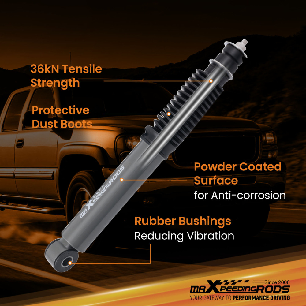 Front Lowering Shock compatible for Chevrolet GMC Silverado Sierra HD 2001-2011 Gas