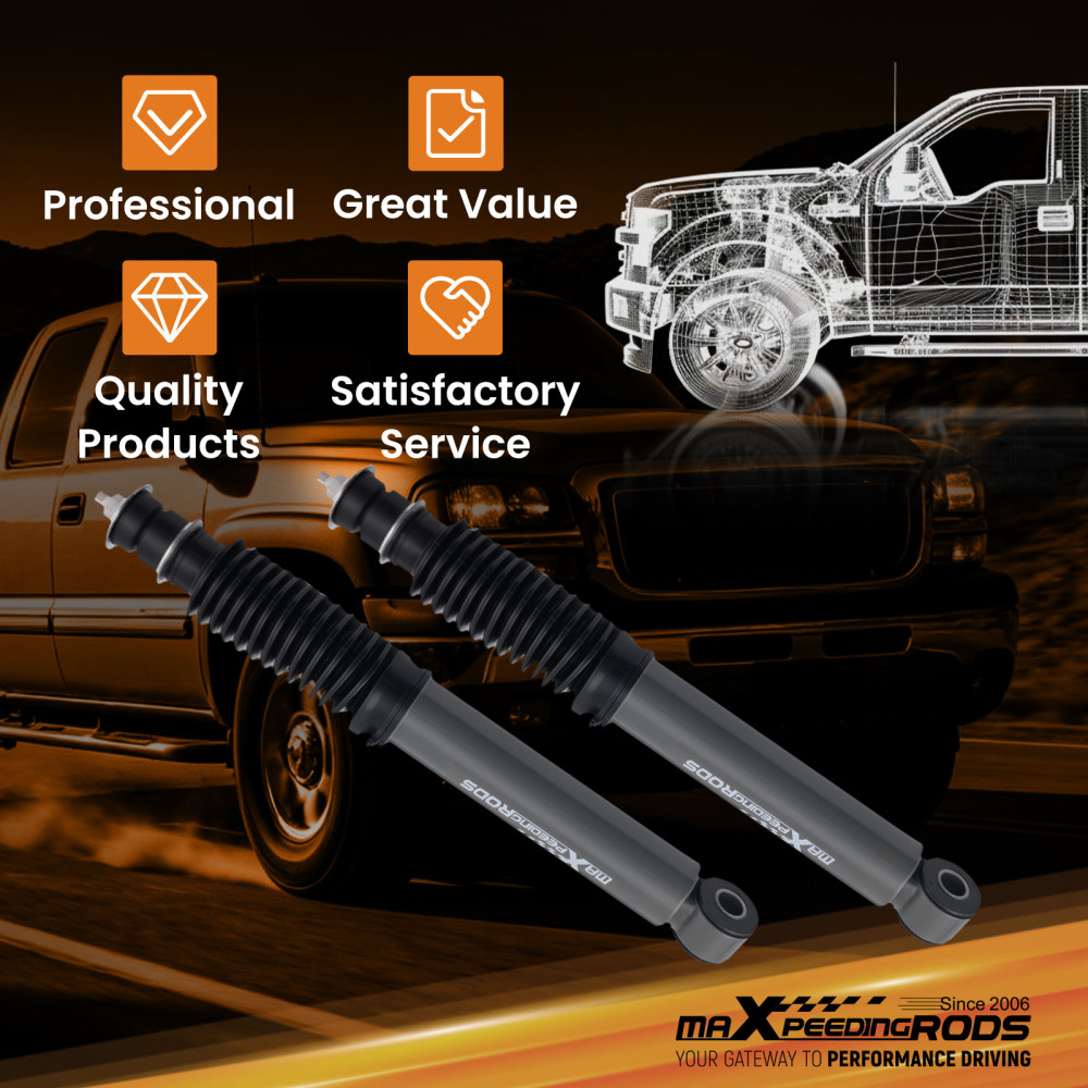 Front Lowering Shock compatible for Chevrolet GMC Silverado Sierra HD 2001-2011 Gas