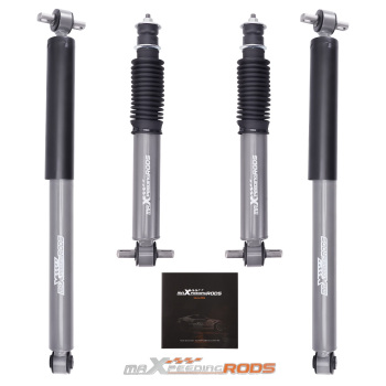 Front 2-5 + Rear 2-4Lowering Shocks compatible for Chevrolet/GMC 88-00 Nitrogen charged