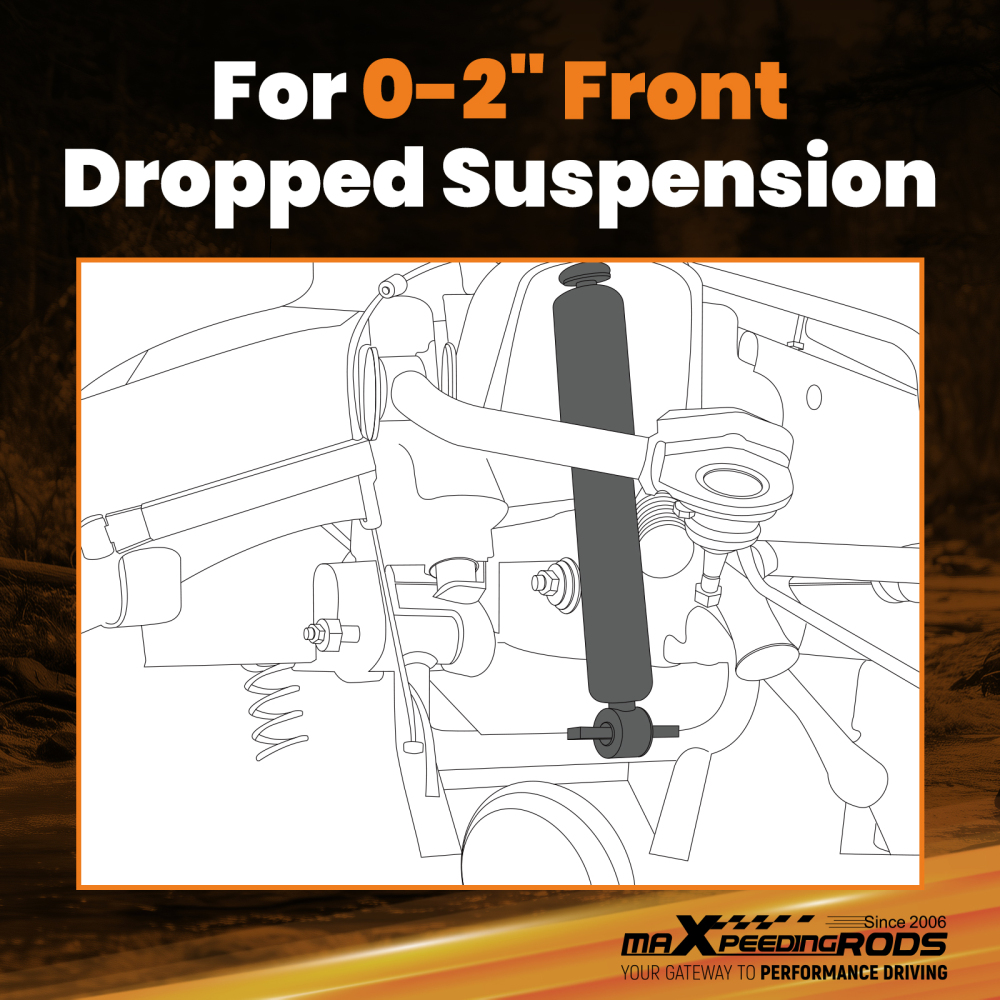 2pc Front Lowered Strut compatible for GM Suburban Yukon XL 2021-2025 Nitrogen Gas