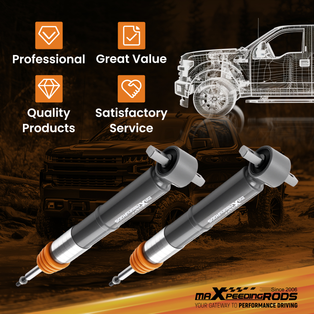 2pc Front Lowered Strut compatible for GM Suburban Yukon XL 2021-2025 Nitrogen Gas