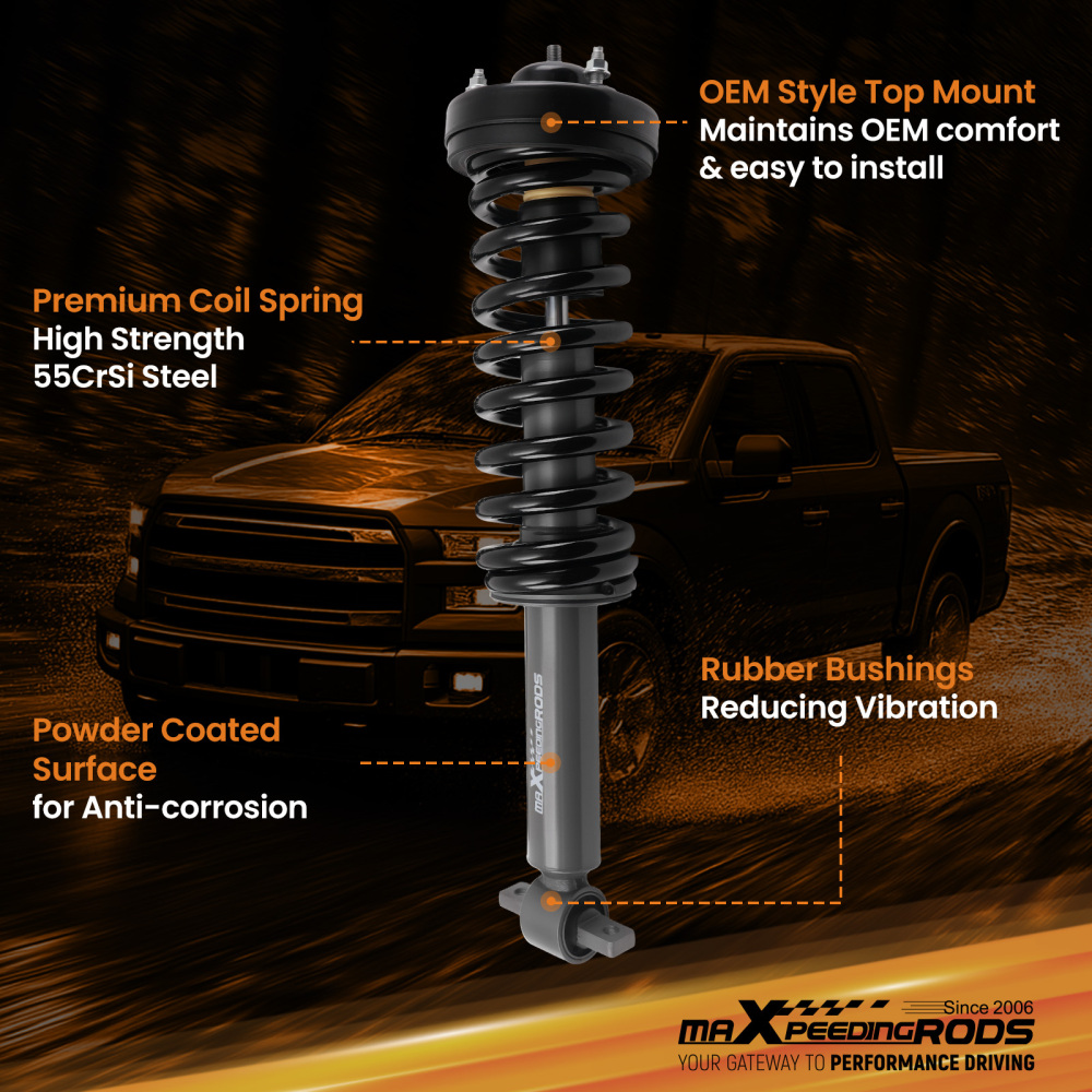 2in Front Leveling Struts compatible for Ford F-150 4WD 2014-2024 2023