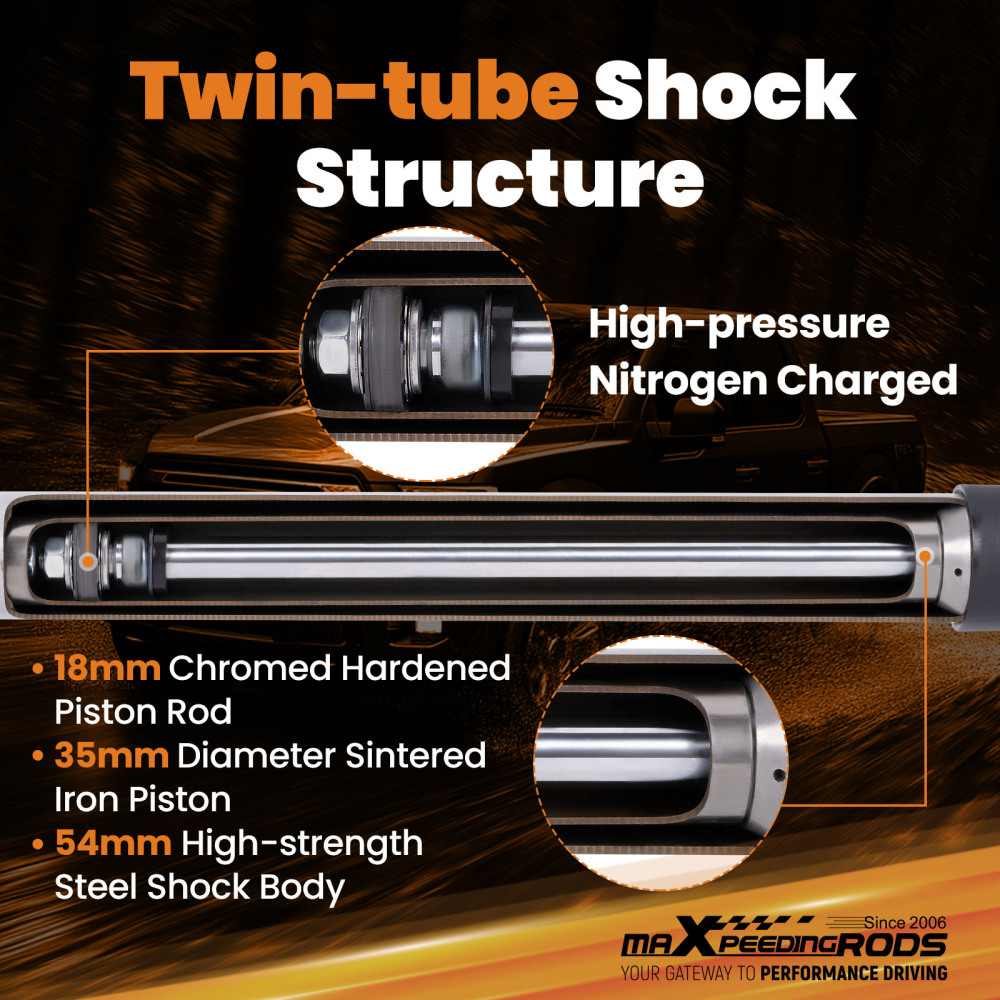 2in Front Leveling Struts compatible for Ford F-150 4WD 2014-2024 2023