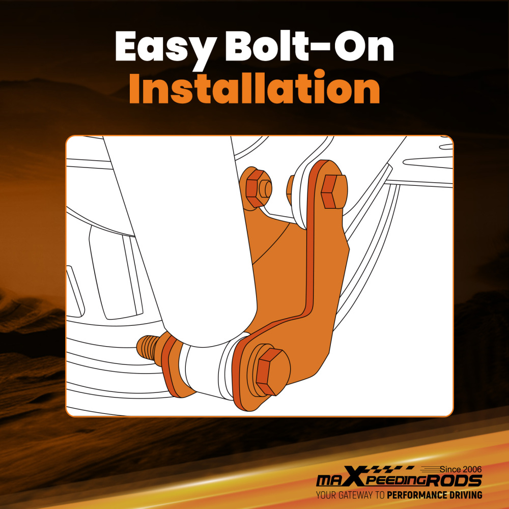 Lowering Rear Shock Extender compatible for Chevrolet K5 Blazer 1973-1987 Carbon Steel