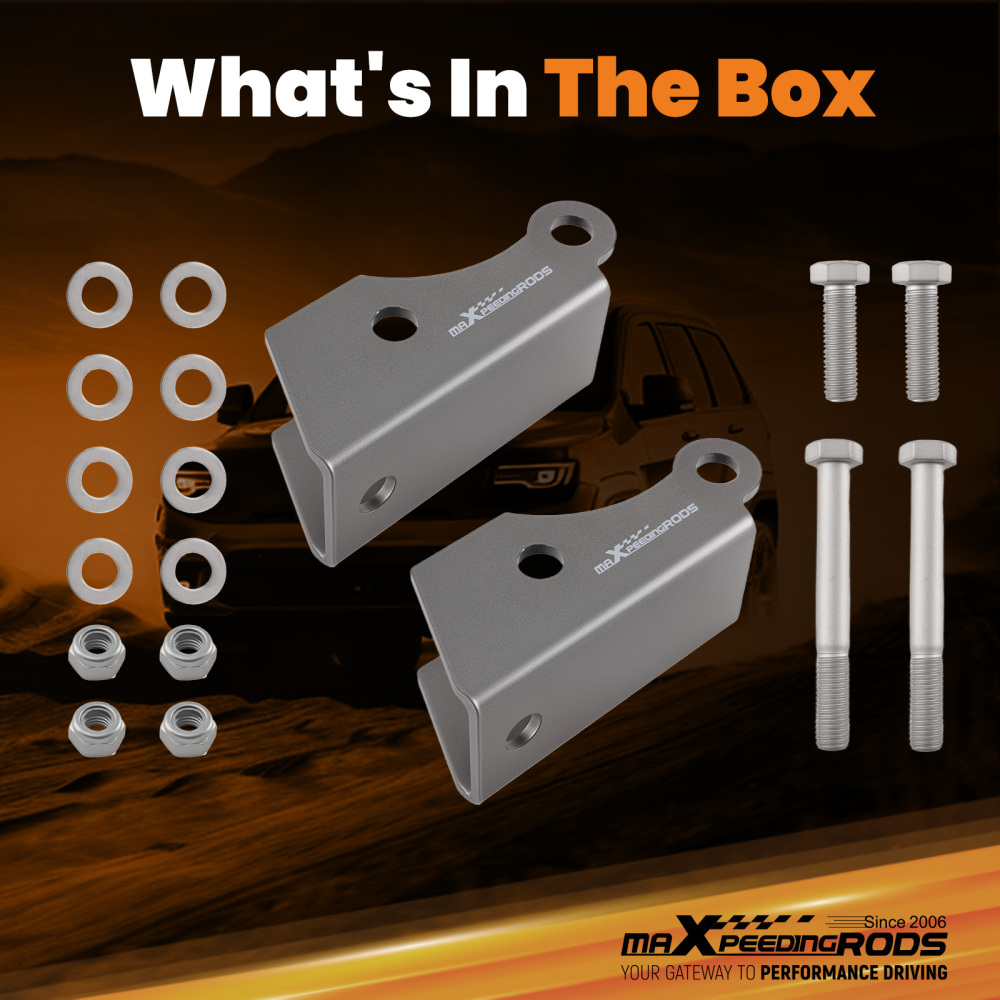 Lowering Rear Shock Extender compatible for Chevrolet K5 Blazer 1973-1987 Carbon Steel