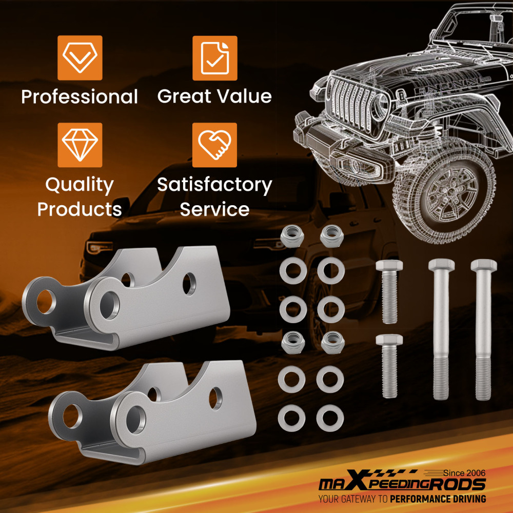 Lowering Rear Shock Extender compatible for Chevrolet K5 Blazer 1973-1987 Carbon Steel