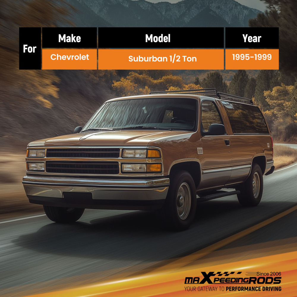 Rear Lowering Shock Extension for 95-99 compatible for Chevy Suburban 1/2 Ton Coated 5mm