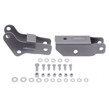 2pc Rear Shock Extension Kit compatible for Ford F150 Quad Cab 97-03 5mm Steel