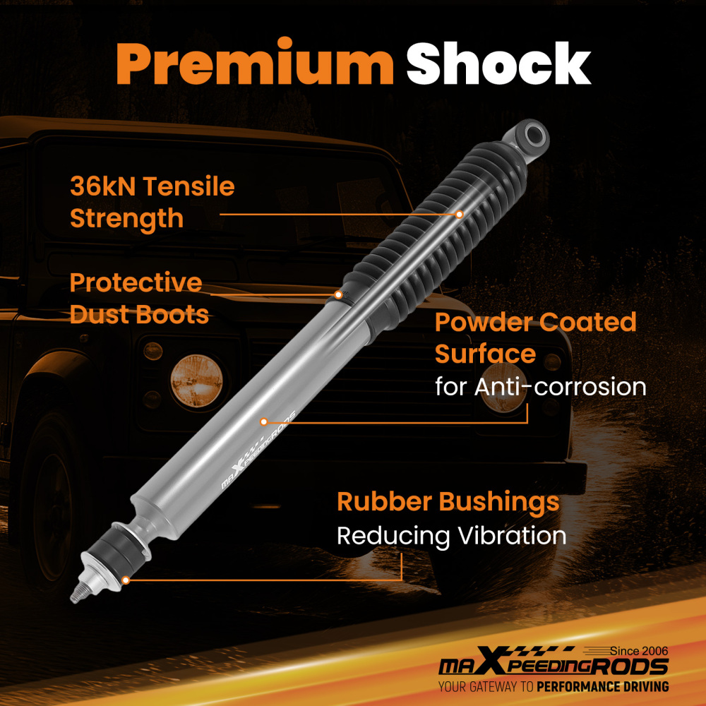 1 Drop Lowering Kit Shock compatible for Land Rover Defender AWD 1990-2016 Front Rear