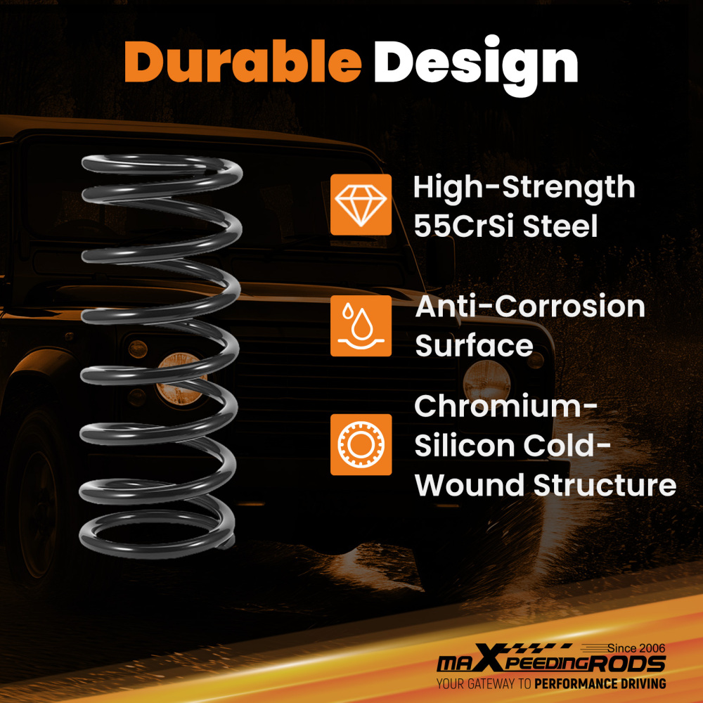 1 Drop Lowering Kit Shock compatible for Land Rover Defender AWD 1990-2016 Front Rear