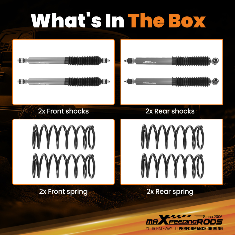 1 Drop Lowering Kit Shock compatible for Land Rover Defender AWD 1990-2016 Front Rear