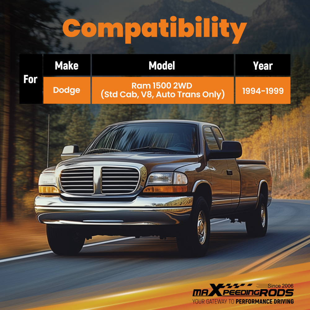 Adjustable Drop Height Kit compatible for Dodge Ram 1500 2WD V8 1994-1999 2-4 Lowering
