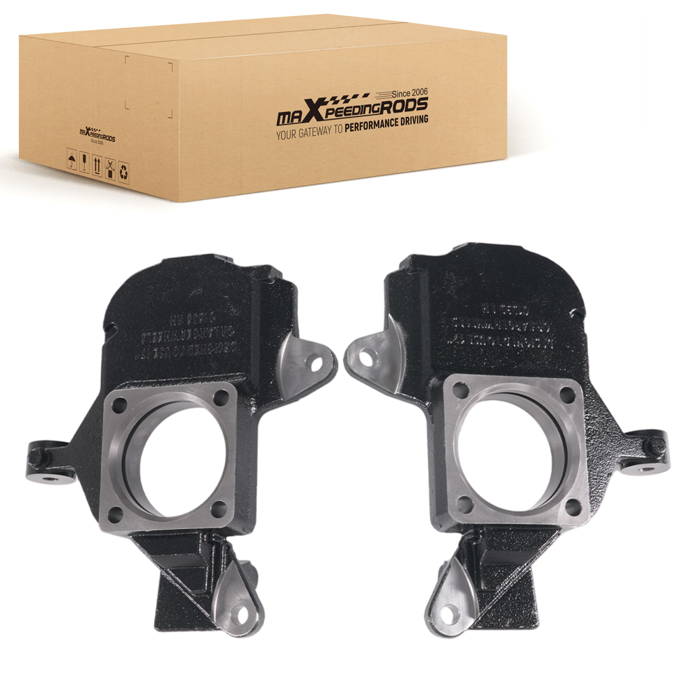 2 Drop Spindles compatible for Hummer H2 Chevy Silverado GMC Sierra 2003-2009 Front