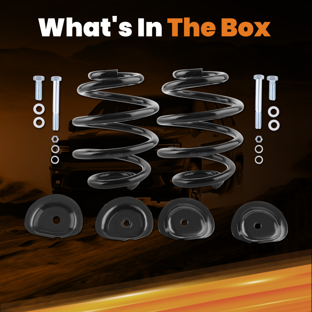 5 Lowering Coil Springs Drop Kit compatible for Chevy C10 compatible for GMC C15 Pickup 2WD 1963-1972