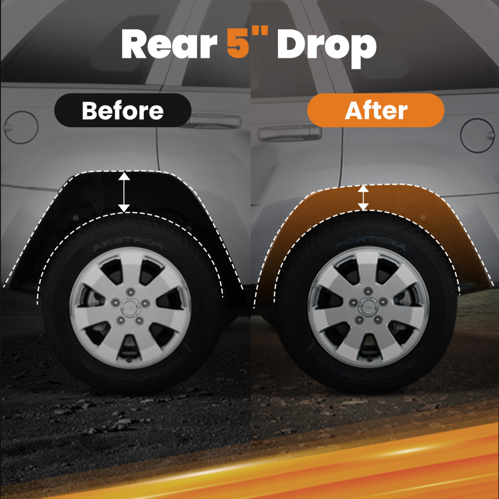 5 Lowering Coil Springs Drop Kit compatible for Chevy C10 compatible for GMC C15 Pickup 2WD 1963-1972