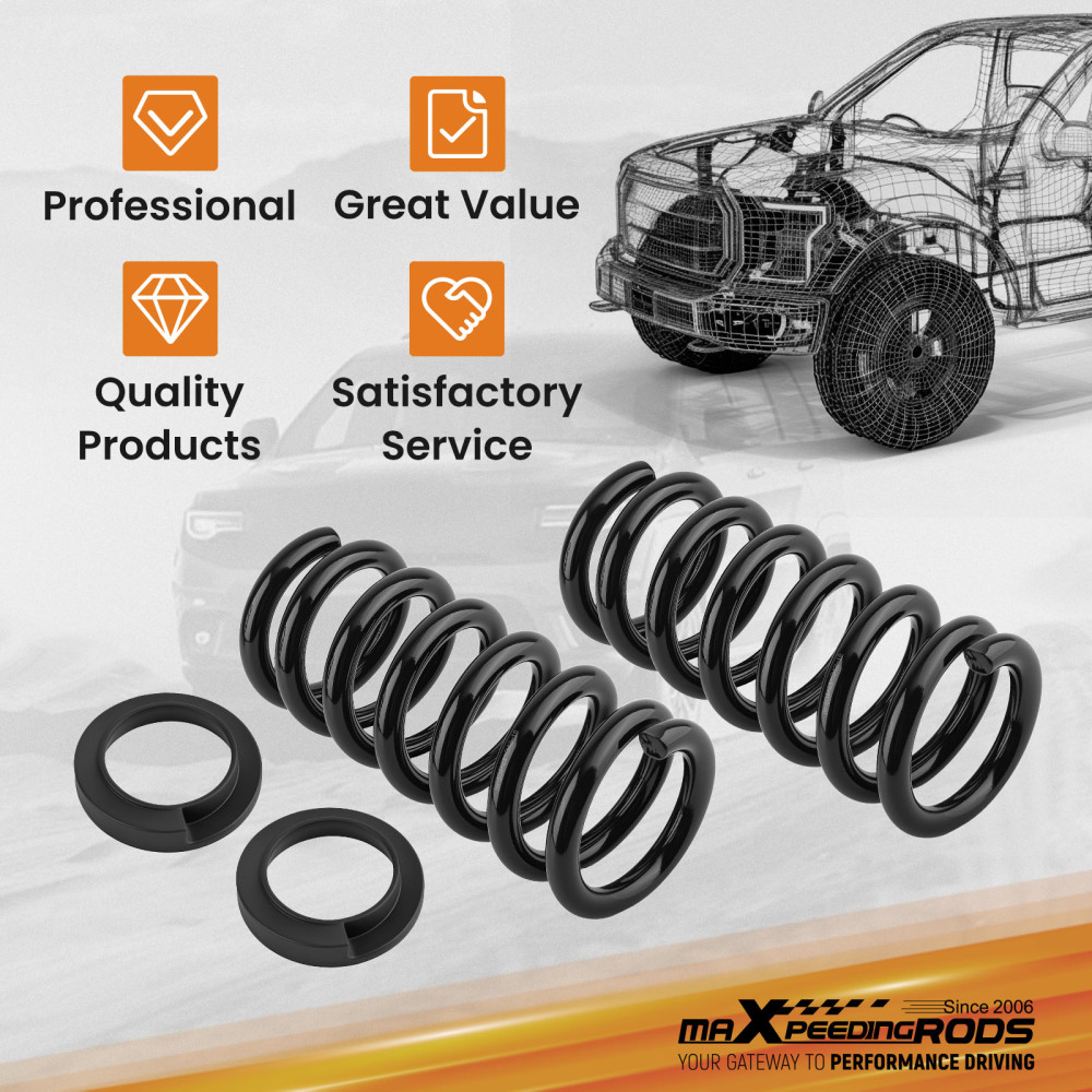 Front Suspension Lowering Kit Compatible for GMC C1500 Chevy 2WD 1988-98 with 2/3 Drop