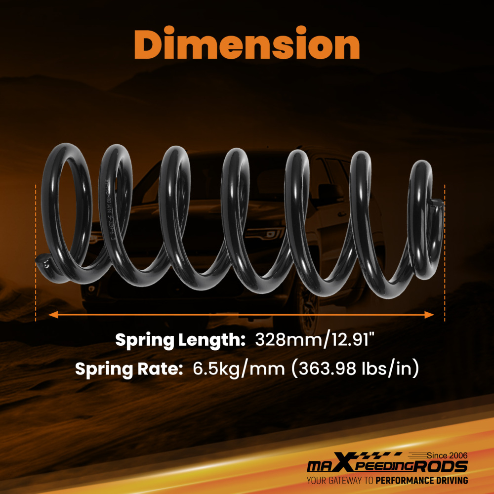 3 Front Coil Springs Lowering Kit compatible for GMC Canyon 2004-2012 2 Wheel Drive