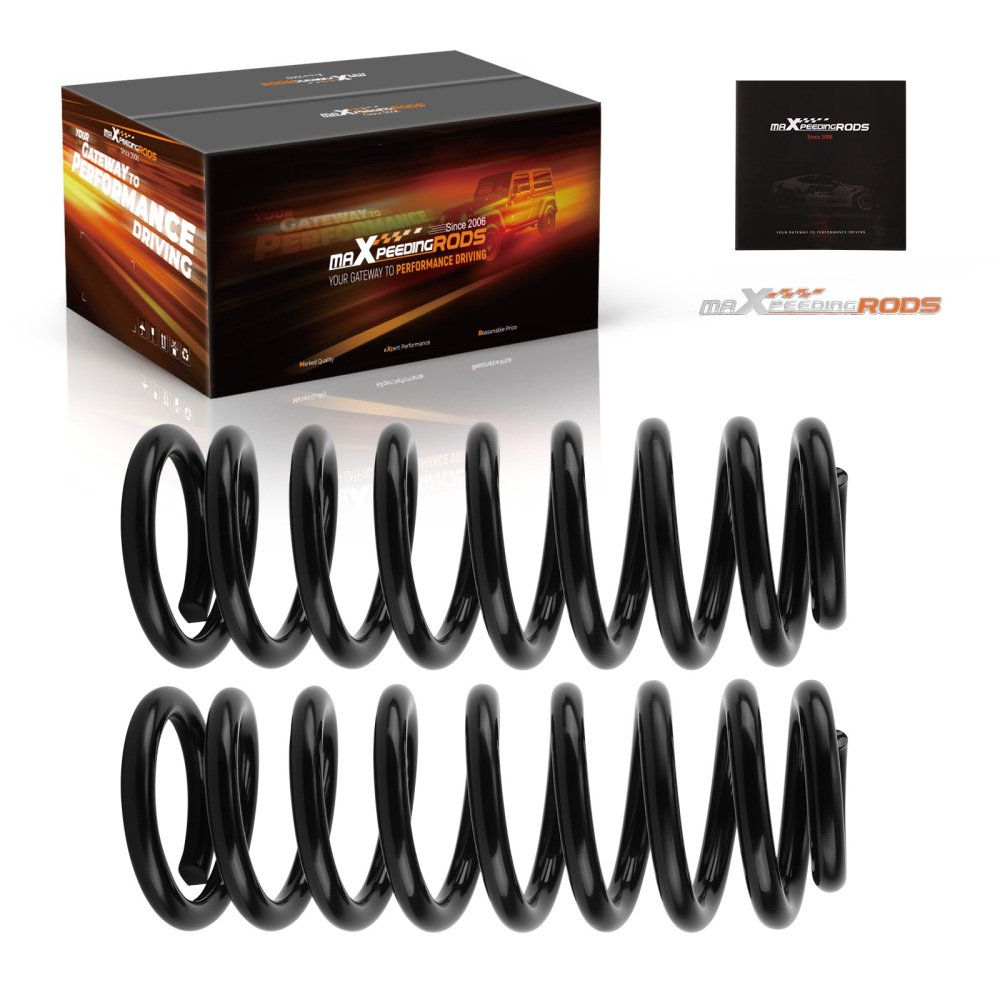 2 Sport Lowering Springs compatible for Ford F150 2WD 4WD 2004-2013 Powder Coated