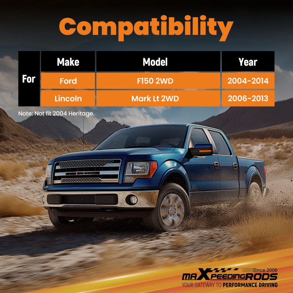 3 Lowering Spring Front compatible for Ford F150 2WD 2004-2014 Coil Drop Kit