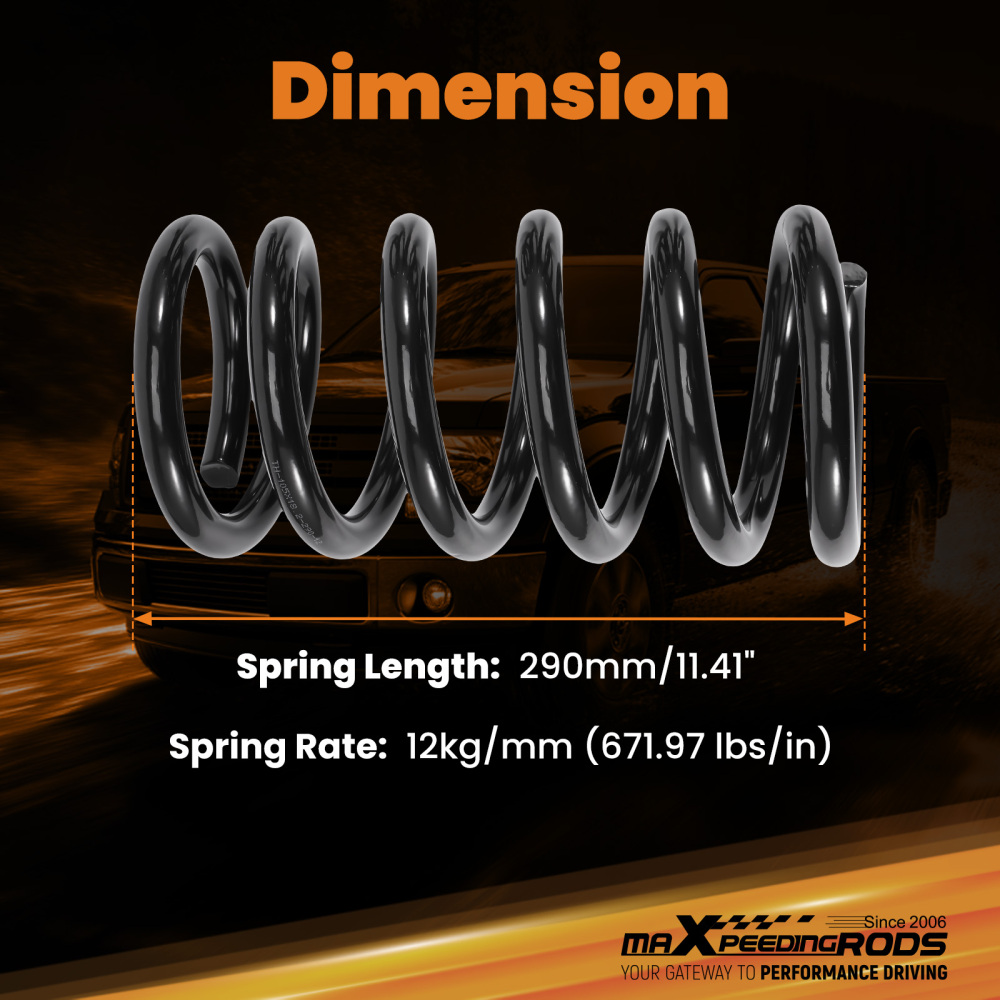 3 Lowering Spring Front compatible for Ford F150 2WD 2004-2014 Coil Drop Kit