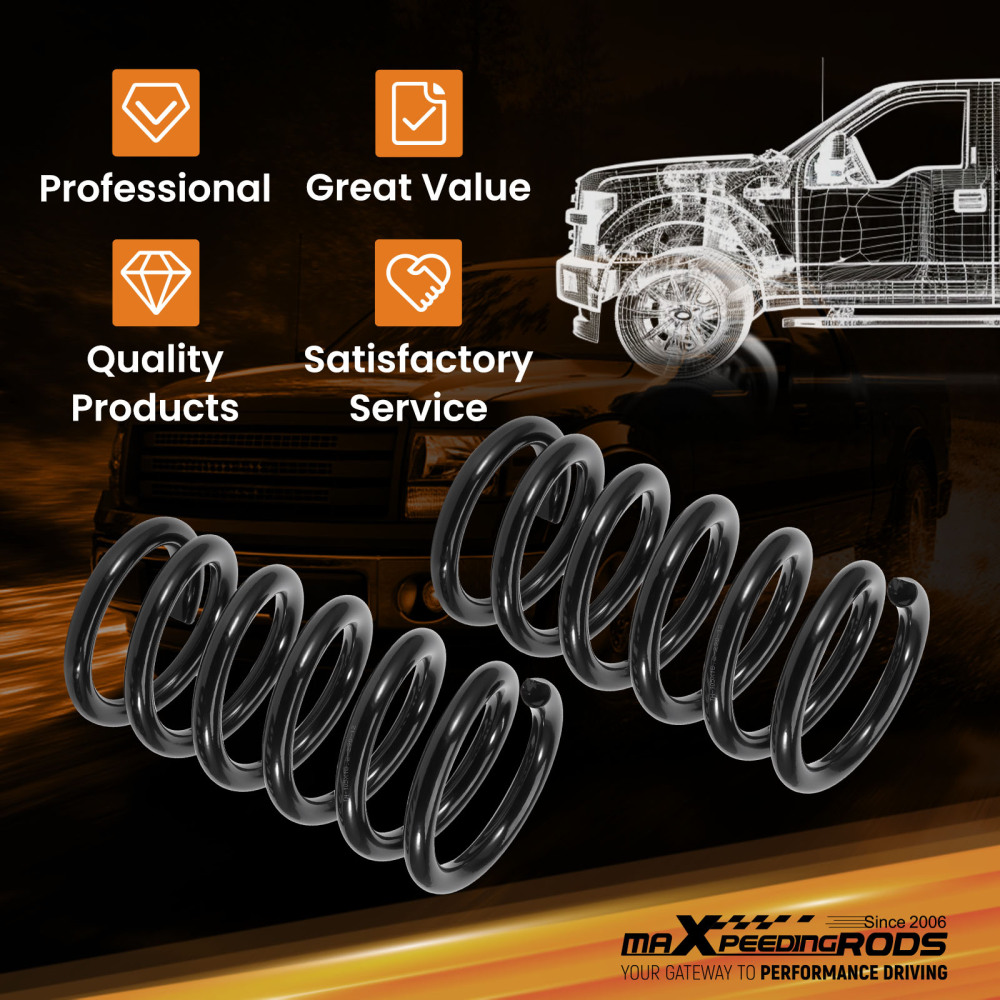 3 Lowering Spring Front compatible for Ford F150 2WD 2004-2014 Coil Drop Kit