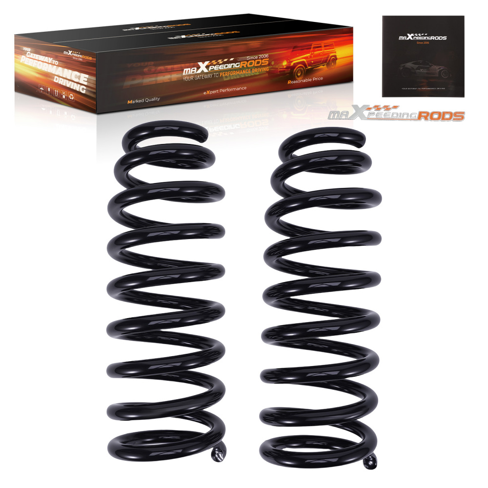 3 Front Lowering Springs compatible for Ford F-150 2WD 2015-2020 Powder Coated Drop Kit