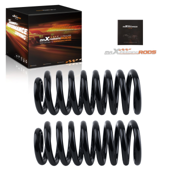 2 Drop Front Coil Springs compatible for Ford F150 F100 2WD 1965-1979 Powder Coated