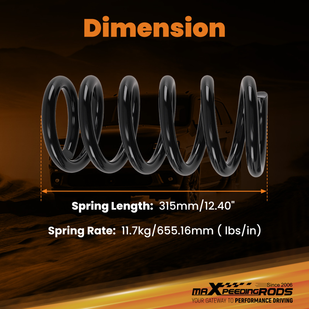 3 Front Coil Spring Lowering compatible for Ford F150 Expedition 1997-2003 2WD Drop