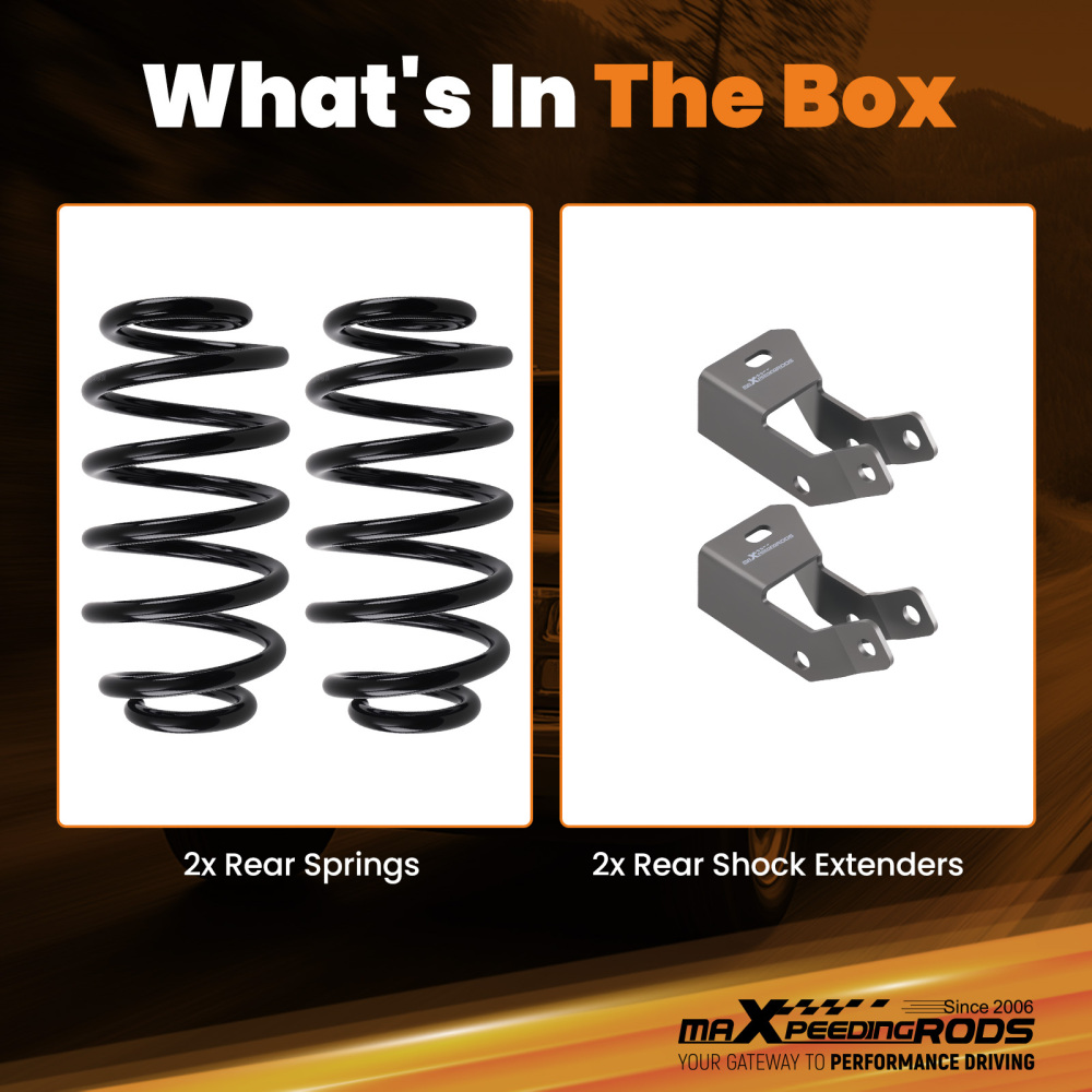 Rear 3 Lowering Spring compatible for Suburban Avalanche compatible for Yukon 2000-2006 1500 Kit
