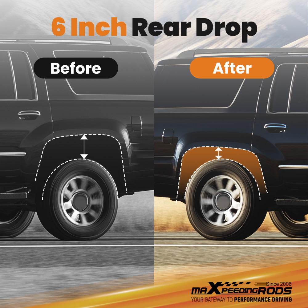 4inch Rear Drop Lowering Spring Compatible For Chevy/GMC SUV Suburban Tahoe 2000-06