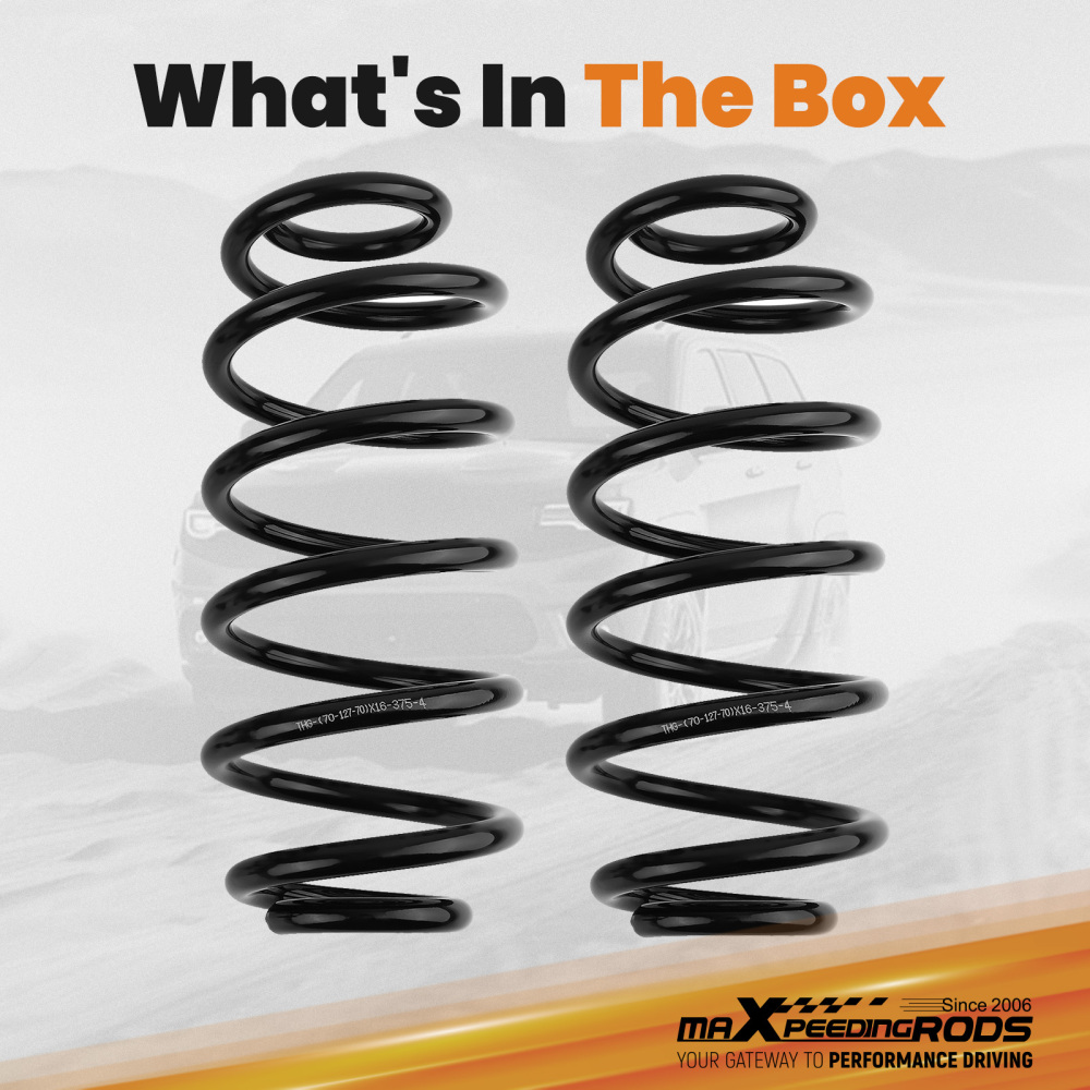 2” Drop Rear Coil Springs Compatible for Chevrolet Tahoe Suburban Avalanche 2007-2014