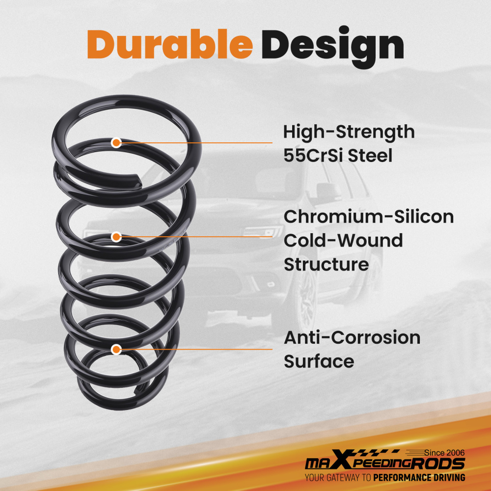 2 Rear Suspension Drop Springs compatible for Ram 1500 Classic compatible for Dodge 2009-2024 394mm Steel