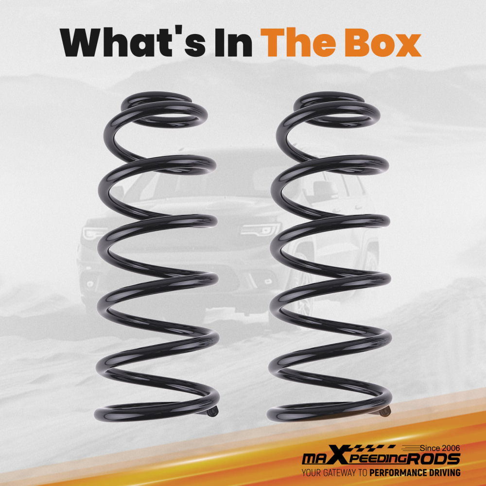 2 Rear Suspension Drop Springs compatible for Ram 1500 Classic compatible for Dodge 2009-2024 394mm Steel