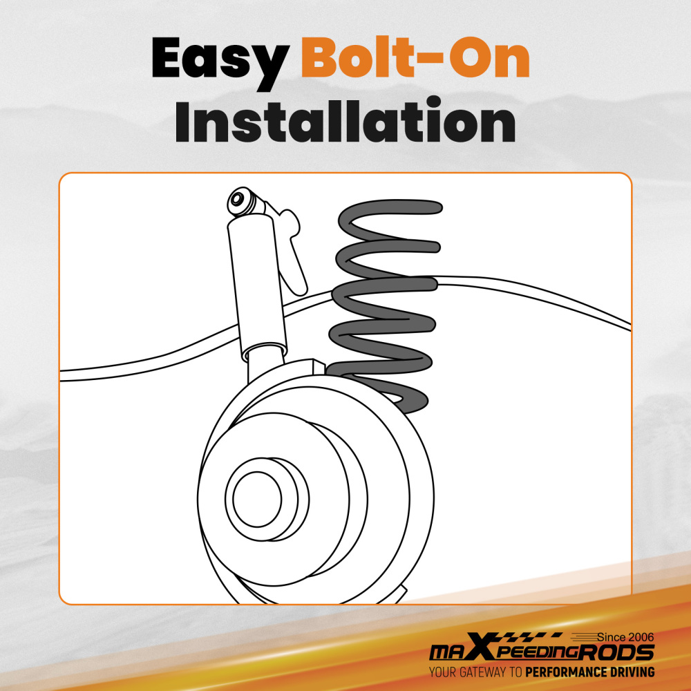 2 Drop Front Coil Springs compatible for Dodge Ram 1500 2WD 2002-2008 Suspension Lowering