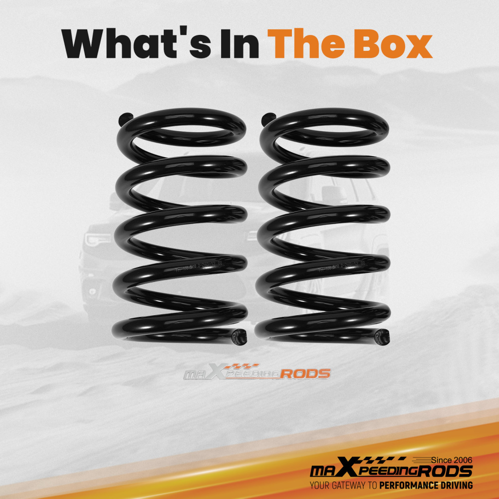 3 Drop Coil Kit compatible for Dodge Ram 1500 02-08 2WD Front Suspension Springs