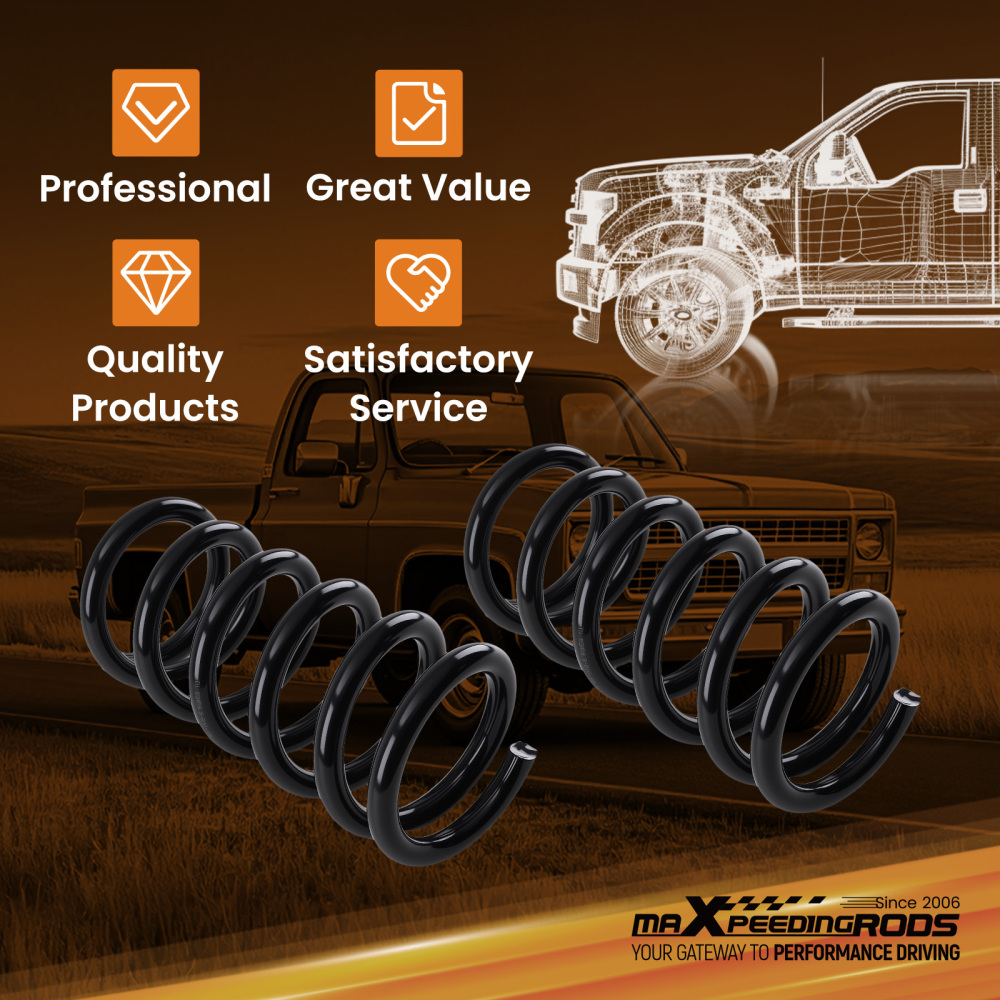 1 Front Performance Lowering Spring compatible for Chevrolet S10 1982-2004