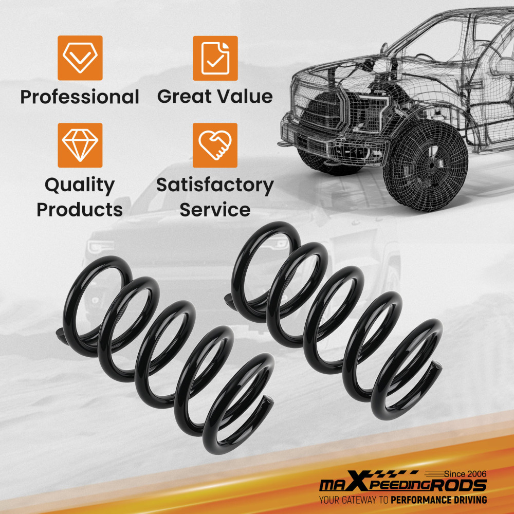 Front 2 Lowering Kit compatible for Chevrolet S10 compatible for GMC Jimmy 2WD 1982-2005 Steel Springs