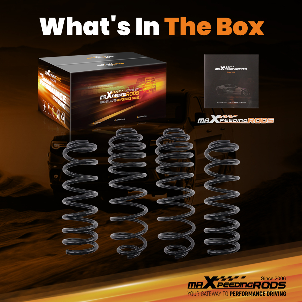 Coil Spring Drop compatible for GMC Envoy 2002-2009 2WD Front 1.5 Rear 3 Kit