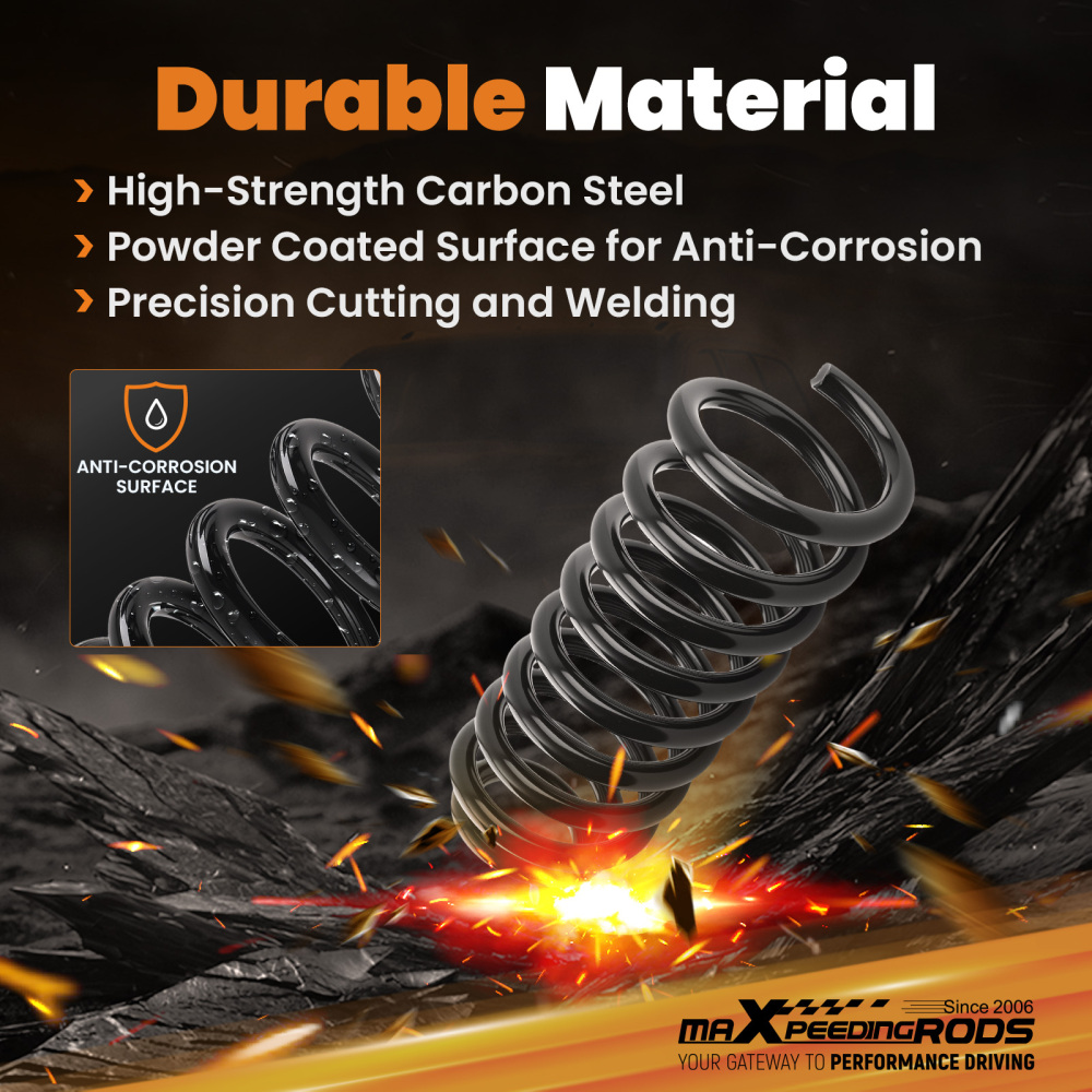 2 Drop Front Lowering Spring compatible for Chevrolet SSR 2003-2006 346mm RWD