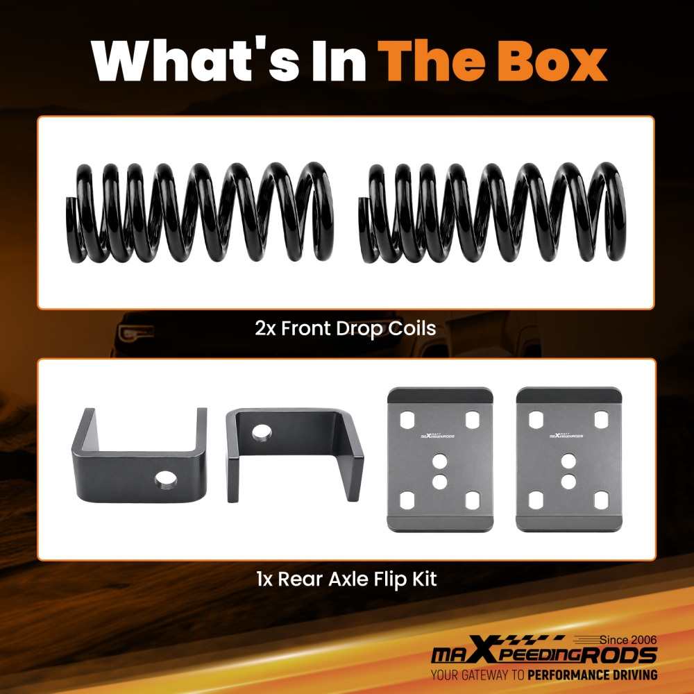 3 5 Lowering Drop Kit compatible for Ford Ranger 2WD 1983-1997 Regular Standard Cab