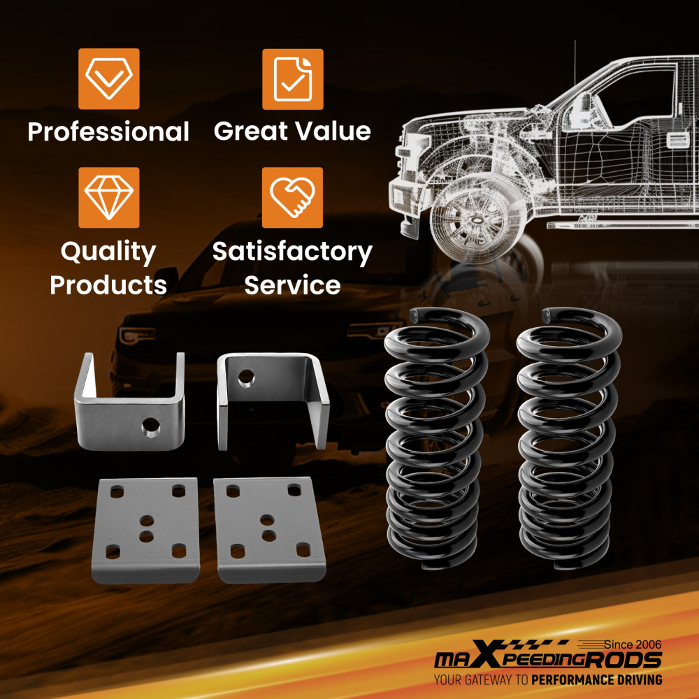 3 5 Lowering Drop Kit compatible for Ford Ranger 2WD 1983-1997 Regular Standard Cab