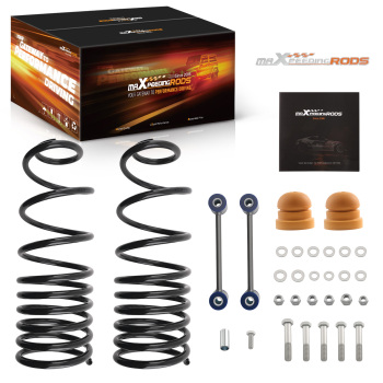 4 Coil Drop Springs Kit compatible for Dodge Ram Standard Cab 2009-2018 V8 2WD 4WD